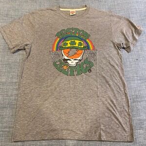 Homage Boston Celtics Grateful Dead Steal Your Face T-Shirt Mens Large NBA USA
